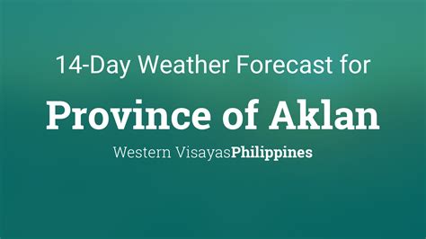 Weather Forecast Aklan .